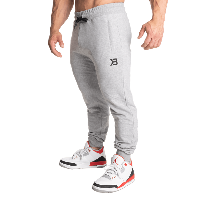 Better Bodies Tapered joggers V2, Light Grey Melange