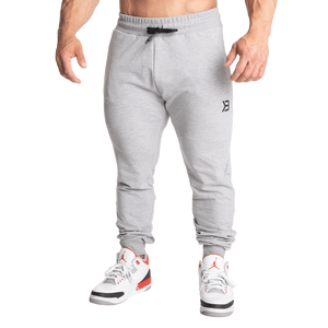 Better Bodies Tapered joggers V2, Light Grey Melange