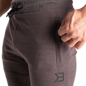 Better Bodies Tapered joggers V2, Dark Grey Melange