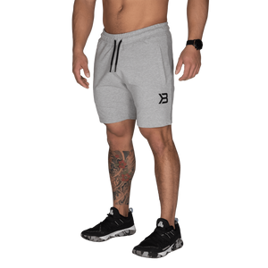 Better Bodies Tapered Sweatshorts, Light Grey Melange