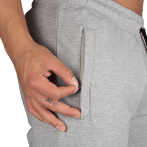 Better Bodies Tapered Sweatshorts, Light Grey Melange