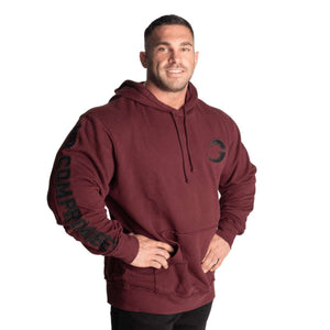 Gasp Distressed hoodie Grey Maroon