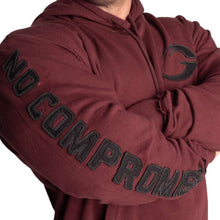 Gasp Distressed hoodie Grey Maroon