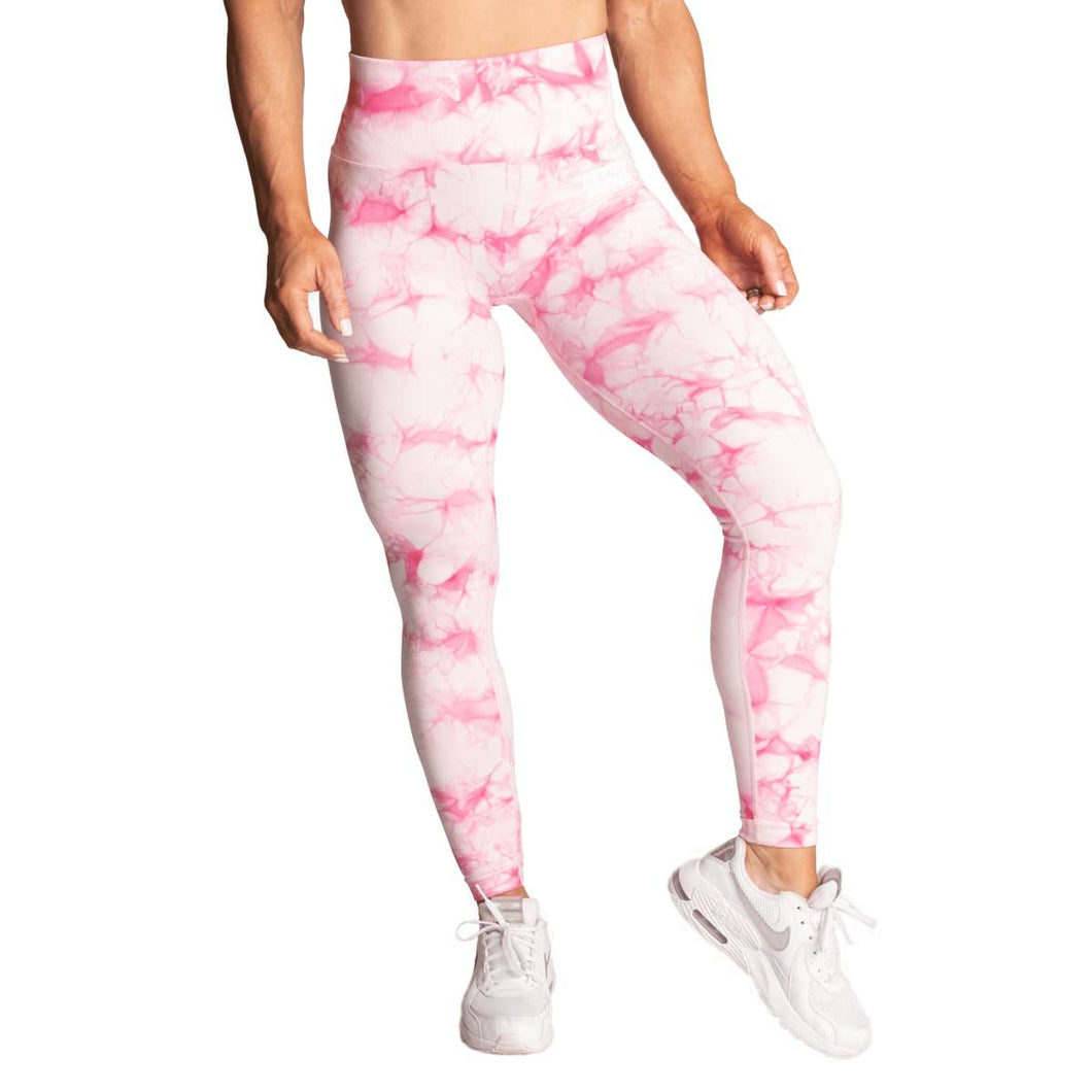 Better Bodies Tie Dye Scrunch Leggings, Pink Tie Dye