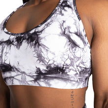 Better Bodies Tie Dye Sports Bra, Black Tie Dye