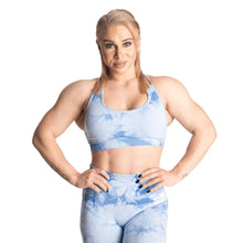 Better Bodies Tie Dye Sports Bra, Blue Tie Dye