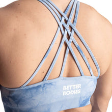 Better Bodies Tie Dye Sports Bra, Blue Tie Dye