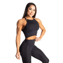 Better Bodies Performance Crop Halter, Black