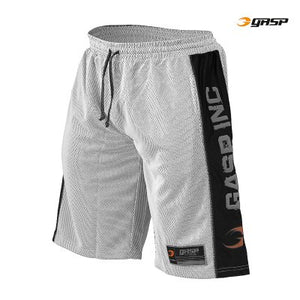 Gasp No1 mesh shorts White/Black