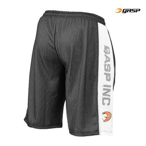 Gasp No1 mesh shorts White/Black