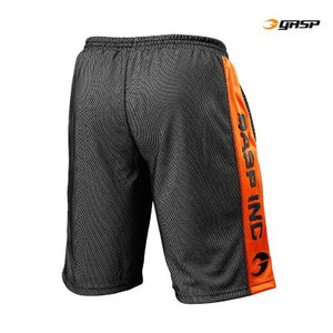 Gasp No1 mesh shorts Black/Flame