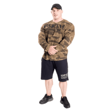 Gasp Thermal Gym Sweater Green Camoprint