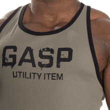 Gasp Ribbed T-Back Washed Green