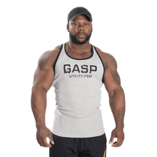 Gasp Ribbed T-Back Grey Melange