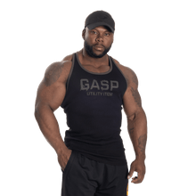 Gasp Ribbed T-Back Black