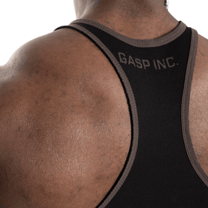 Gasp Ribbed T-Back Black