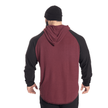 Gasp Longsleeve Thermal Hoodie Maroon