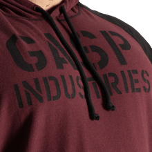 Gasp Longsleeve Thermal Hoodie Maroon