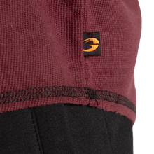 Gasp Longsleeve Thermal Hoodie Maroon