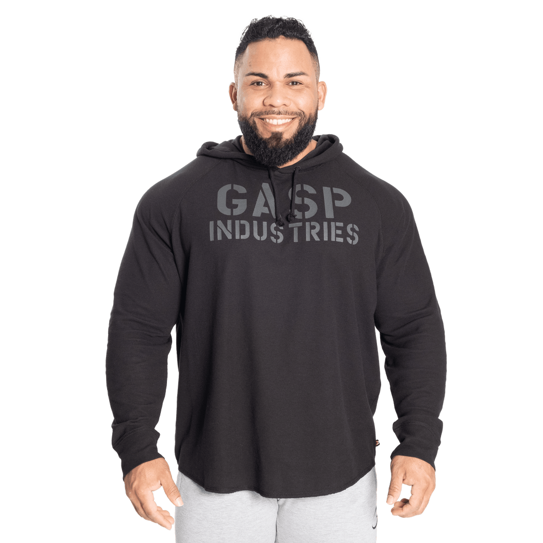 Gasp Longsleeve Thermal Hoodie Black/Black