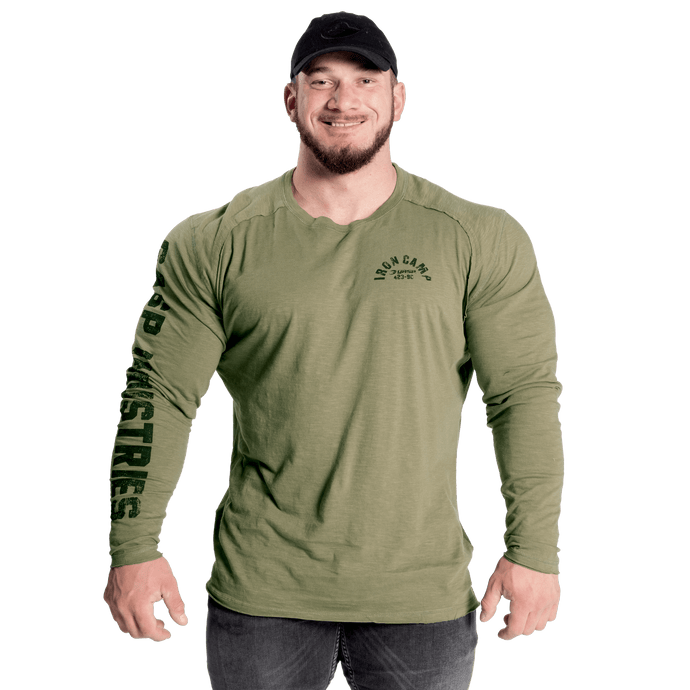 Gasp Throwback LS Tee Washed Green