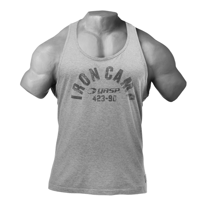 Gasp Throwback Tank Grey Melange