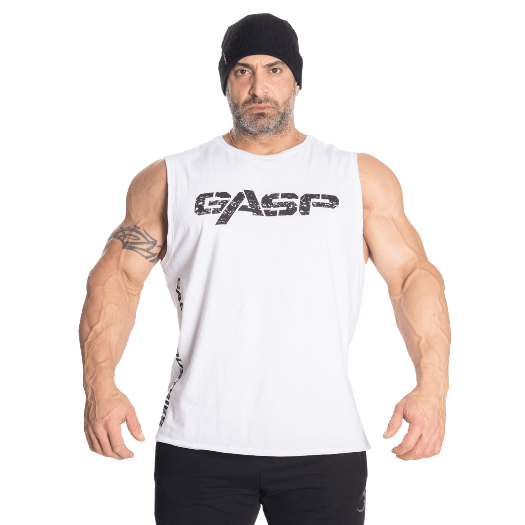 Gasp Vintage Tank White