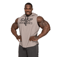 Gasp Thermal Sleeveless Hoodie Steel Grey