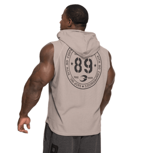 Gasp Thermal Sleeveless Hoodie Steel Grey