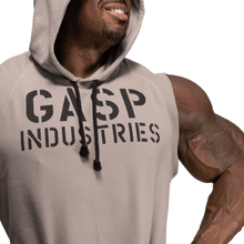 Gasp Thermal Sleeveless Hoodie Steel Grey