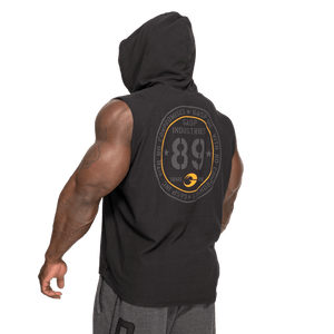 Gasp Thermal Sleeveless Hoodie Washed Black