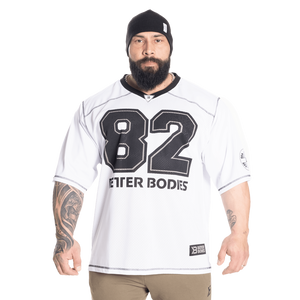 Better Bodies BB Football Tee, White