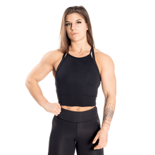 Better Bodies Performance Crop Halter, Black