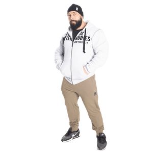 Better Bodies Graphic Hoodie, Light Grey Melange