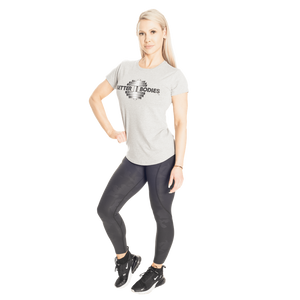 Better Bodies Regular Tee,Light Grey Melange