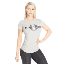 Better Bodies Regular Tee,Light Grey Melange