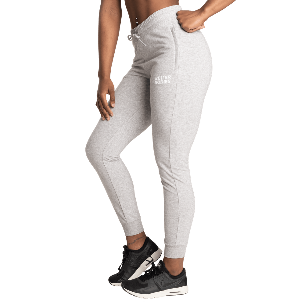 Better Bodies Empire Joggers, Light Grey Melange