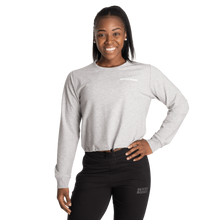 Better Bodies Empire Cropped Crew,Light Grey Melange