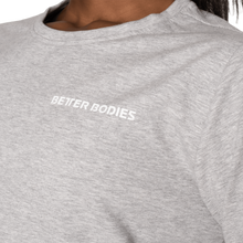 Better Bodies Empire Cropped Crew,Light Grey Melange