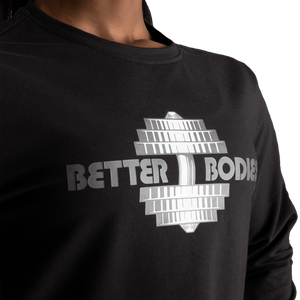 Better Bodies Empire Cropped Printed Crew, Black