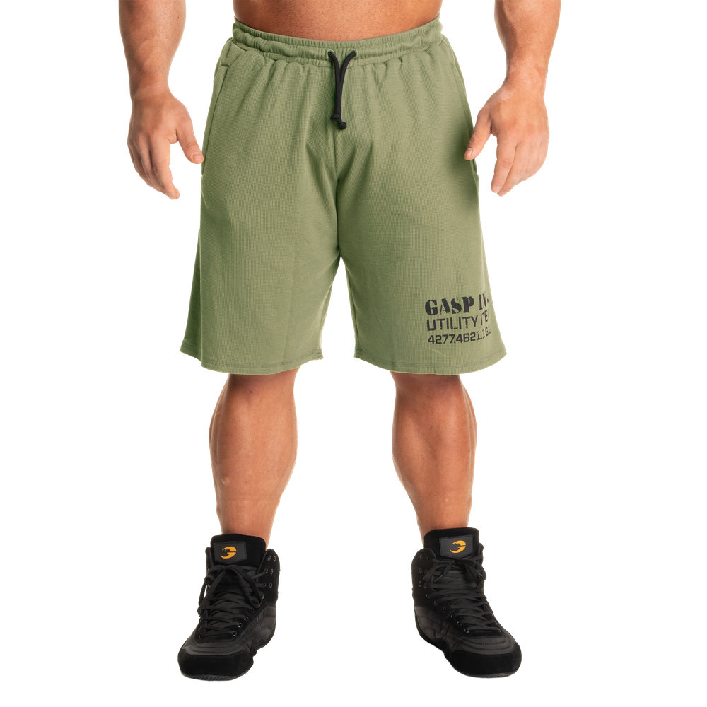 Gasp Thermal Shorts Washed Green