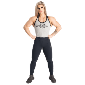 Better Bodies Old School Rib T-back, Light Grey Melange