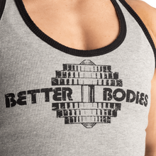 Better Bodies Old School Rib T-back, Light Grey Melange