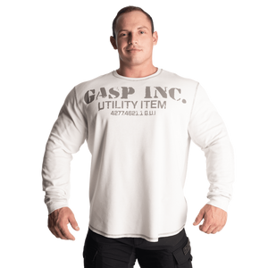 Gasp Thermal Gym Sweater Off White