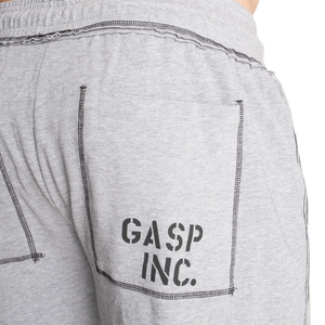 Gasp Vintage Division Sweatpants, Light Grey Melange