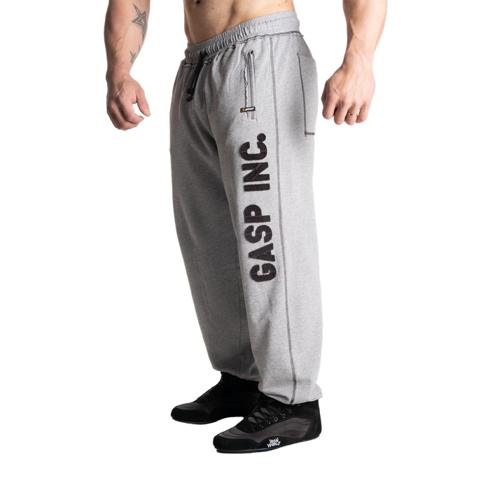 Gasp Vintage Division Sweatpants, Light Grey Melange