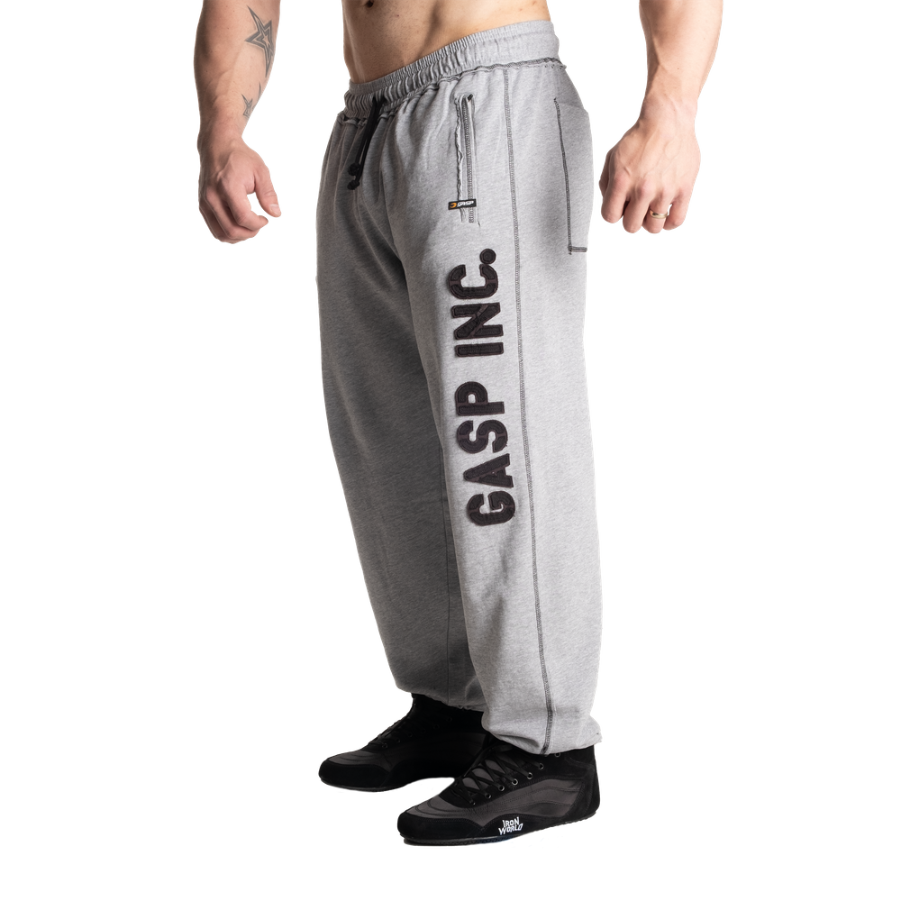 Gasp Vintage Division Sweatpants, Light Grey Melange