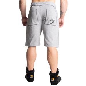 Gasp Division Sweatshorts, Light Grey Melange