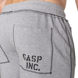 Gasp Division Sweatshorts, Light Grey Melange