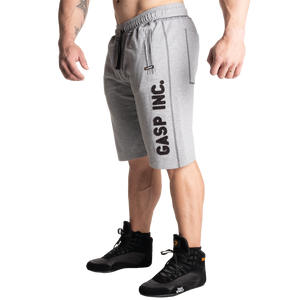 Gasp Division Sweatshorts, Light Grey Melange